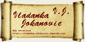 Vladanka Jokanović vizit kartica